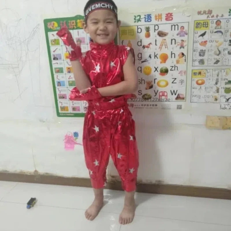 Children's Dance Performance Costume, Girls' Fluffy Dress, Evening Dress, Sequined Gauze Dress, Dance Performance Costume Set