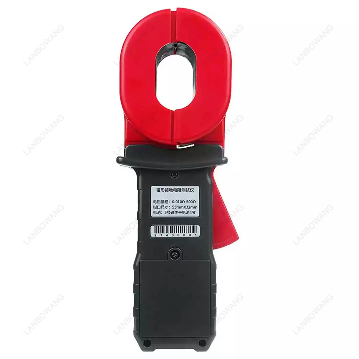 ETCR2000X Digital Clamp Ground Resistance Tester, 0.01-500Ω LCD Earth Resistance Meter Auto Range for Power Telecom