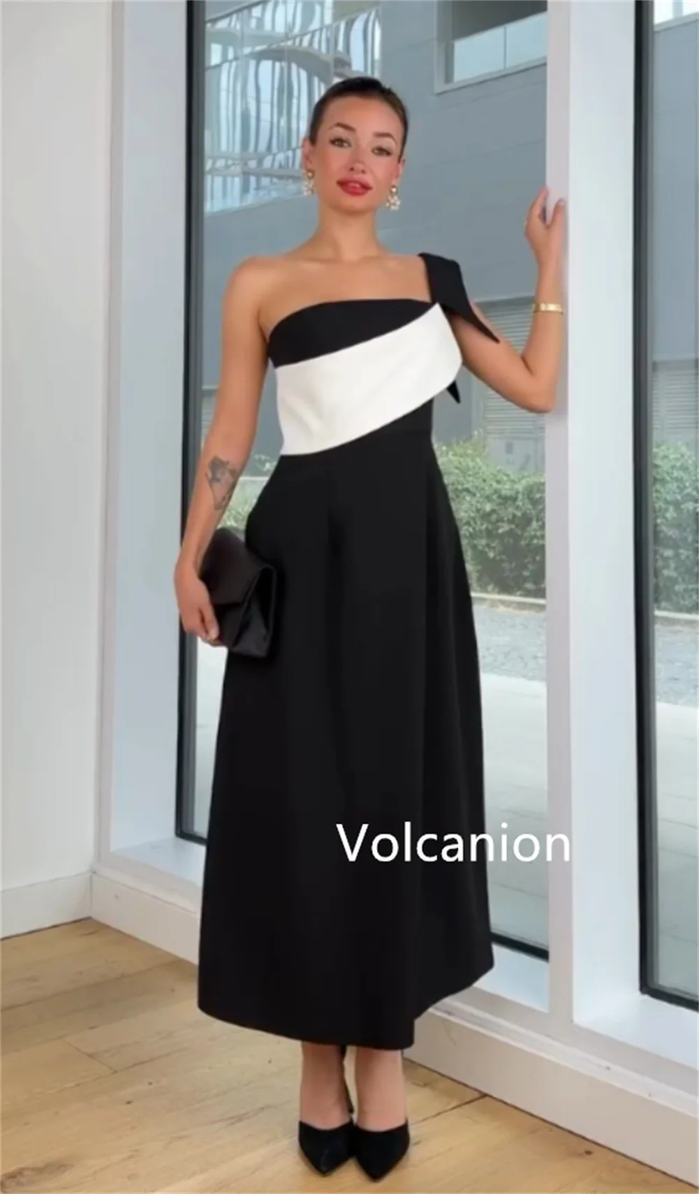 Jersey personalizado linha a vestidos midi de um ombro sob medida ocasião festa noite clássico tamanhos simples disponíveis