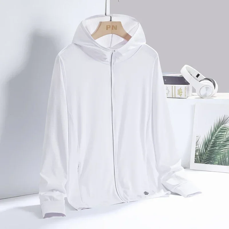High Quality Ultra-thin Sun Protection Clothing For Women Ice Silk UV Protection For Couples Outdoor Sports Sun Protection Top