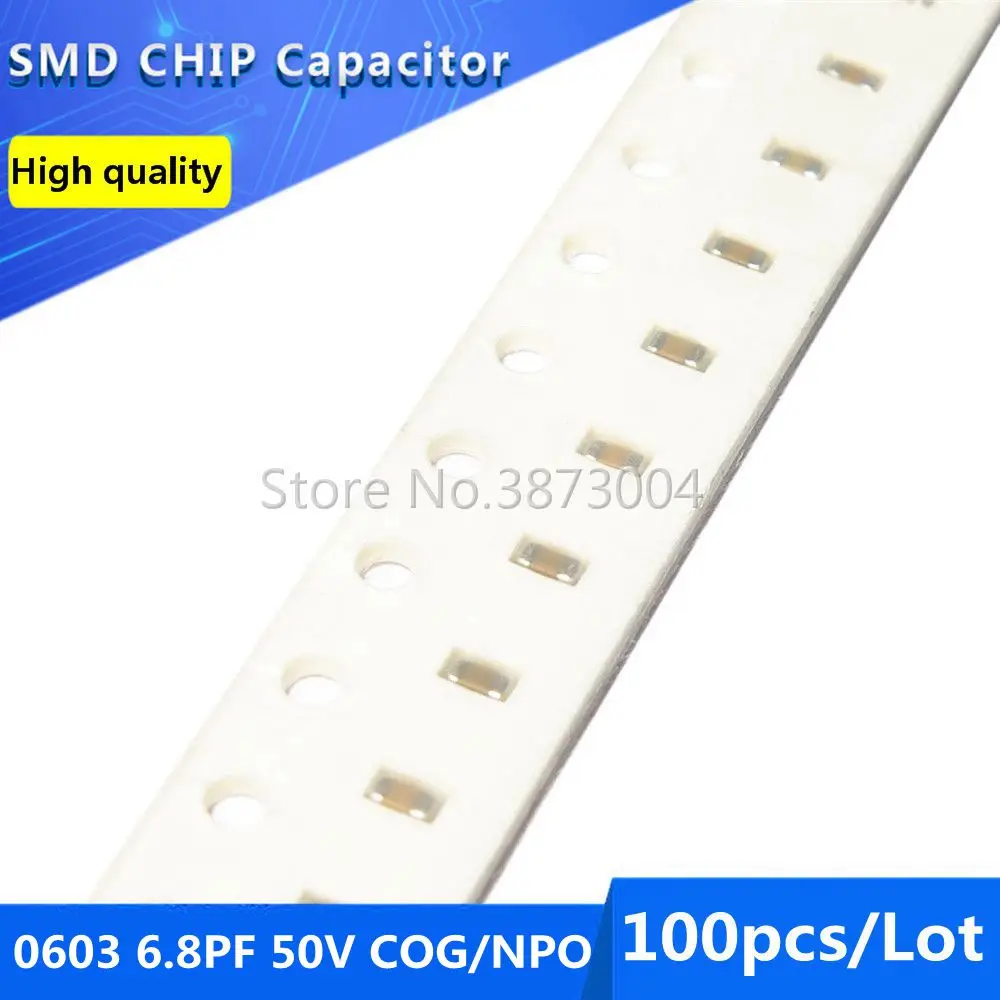 100Pcs 0603 6.8PF 5… - image