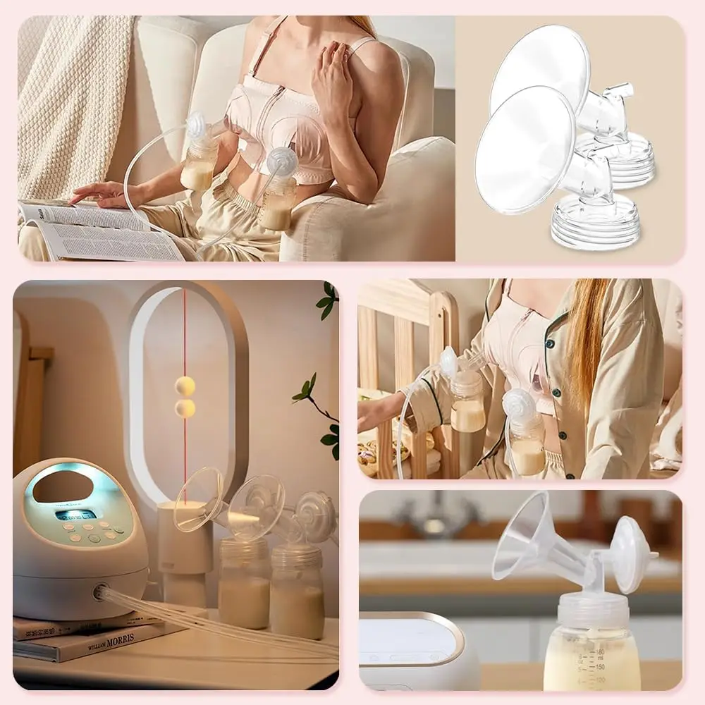 フランジはSpectra S2/S1/9 Plus Ameda MYA Motif Luna Cimilre搾乳器、フランジ/シールド交換部品と互換性があります。