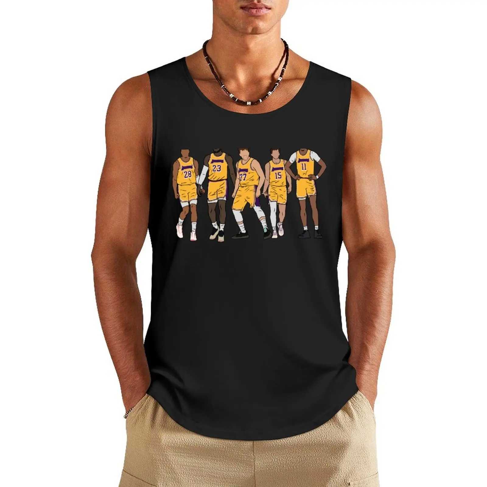 

Rui, Bron, Luka, Reaves & Jax Tank Top cute tops sports suits Men's gym t-shirts for Men's gym