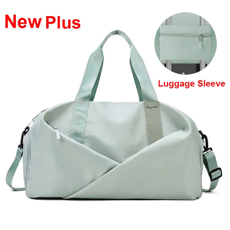 Borsa da palestra sportiva da donna borsa da viaggio asciutta e bagnata borse multifunzione da nuoto Tote spalla Weekend Fitness Duffle scarpe da