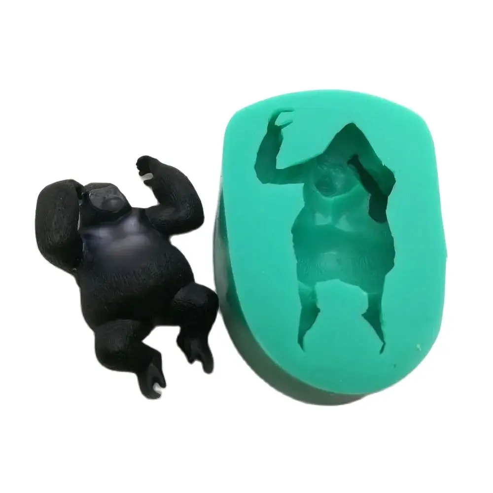 KingKong modeling silicone chocolate molds for cake decorating polymer clay fondant resin form Gorilla animal style F0714JG