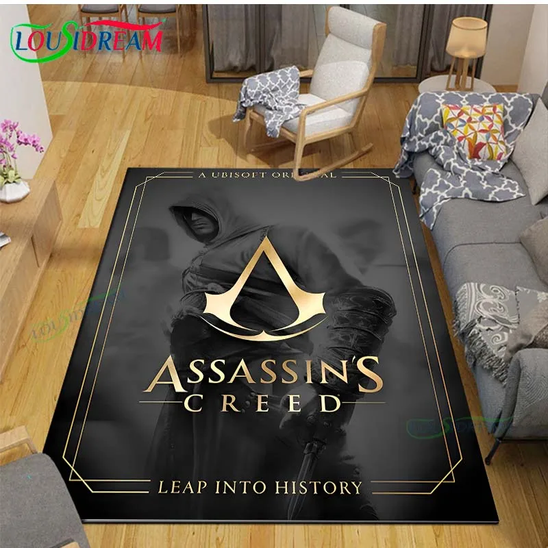 Hot Creed Valhalla Printed Carpet Outdoor Rug Area Rug Non-slip Carpet Bedroom Decor  A-Assassin’ss Carpet for Room Gift