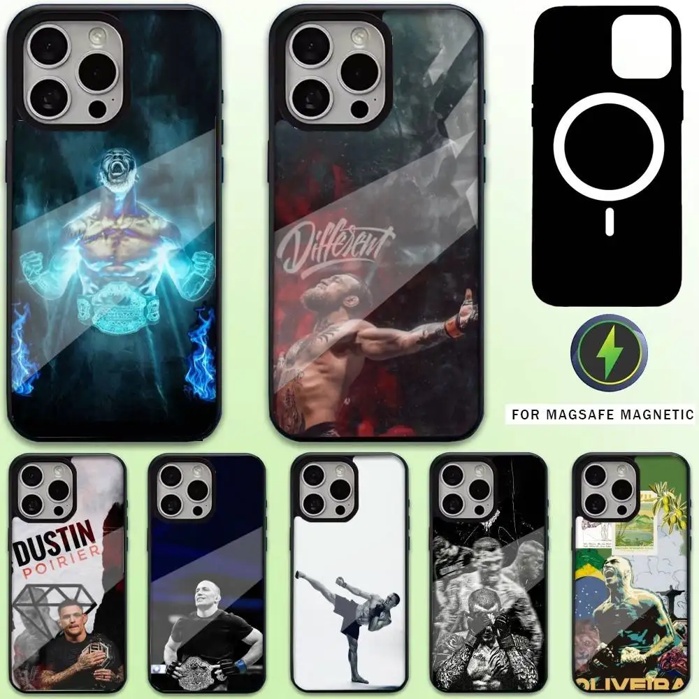 

Dustin Poirier Boxing Fighting Phone Case For iPhone17,16,15,14,13,12,11 Plus,Pro Max Magnetic Magsafe Wireless Charging