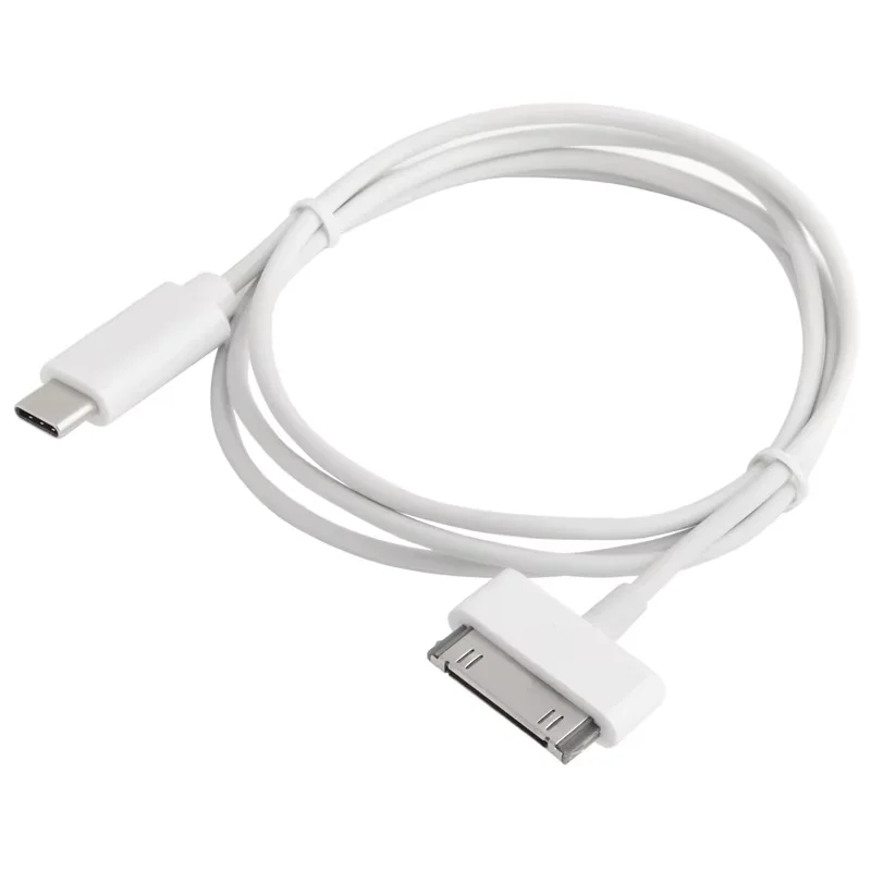 USB C to 30 Pin Charger Adapter Type C Data Cable Old Dock Speaker Bedside Alarm Clock Music Play Charge