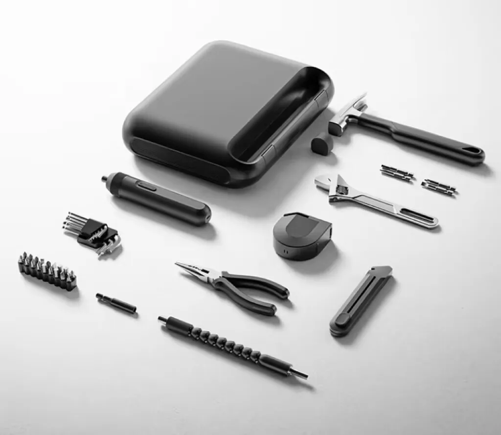 

Household Portable Multi-functional Light-emitting Diode Screwdriver Toolbox Storage Box