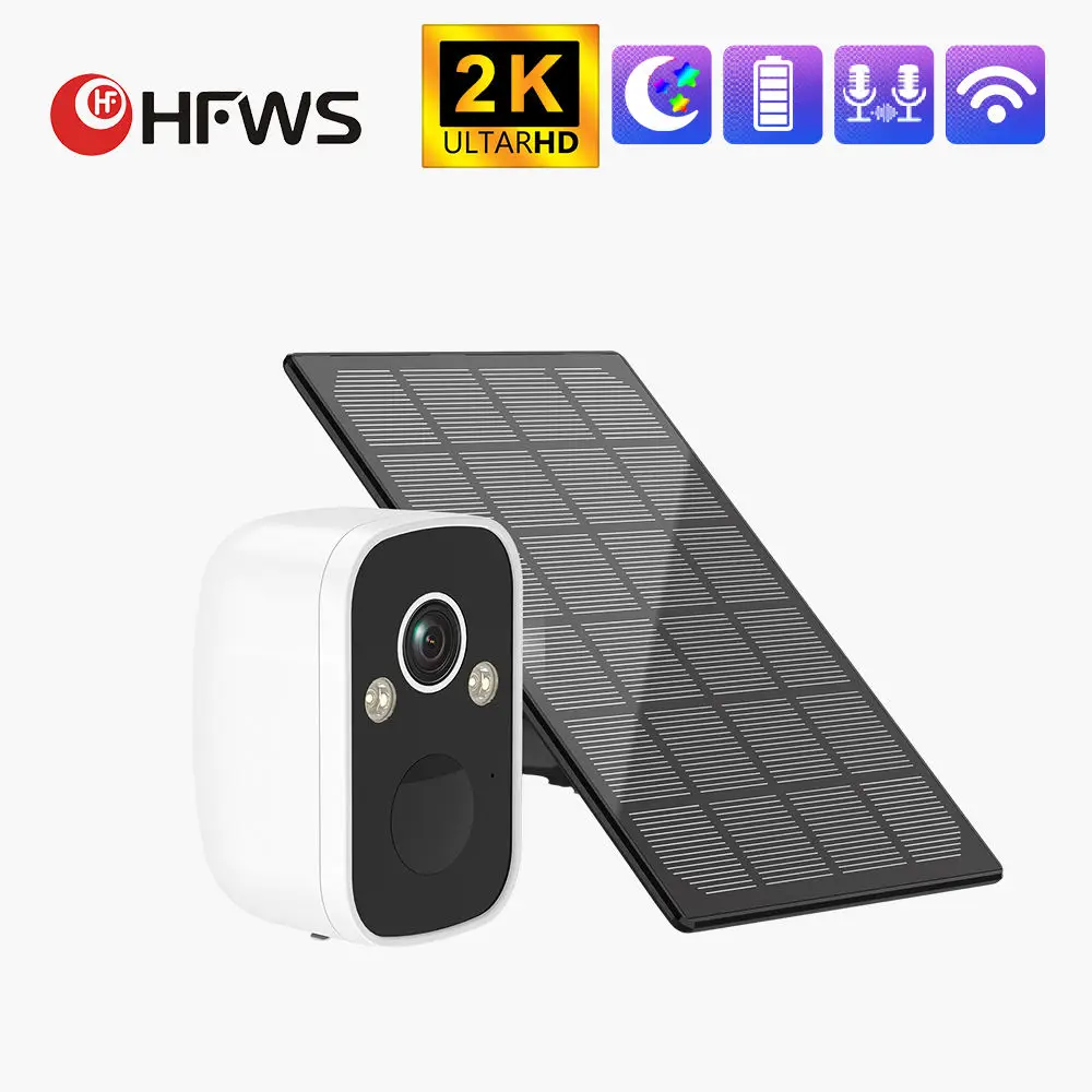 3MP Solar Camera 8000mAh Battery Wifi surveillance camera  wifi solar security smart home cctv  wireless outdoor mini camera