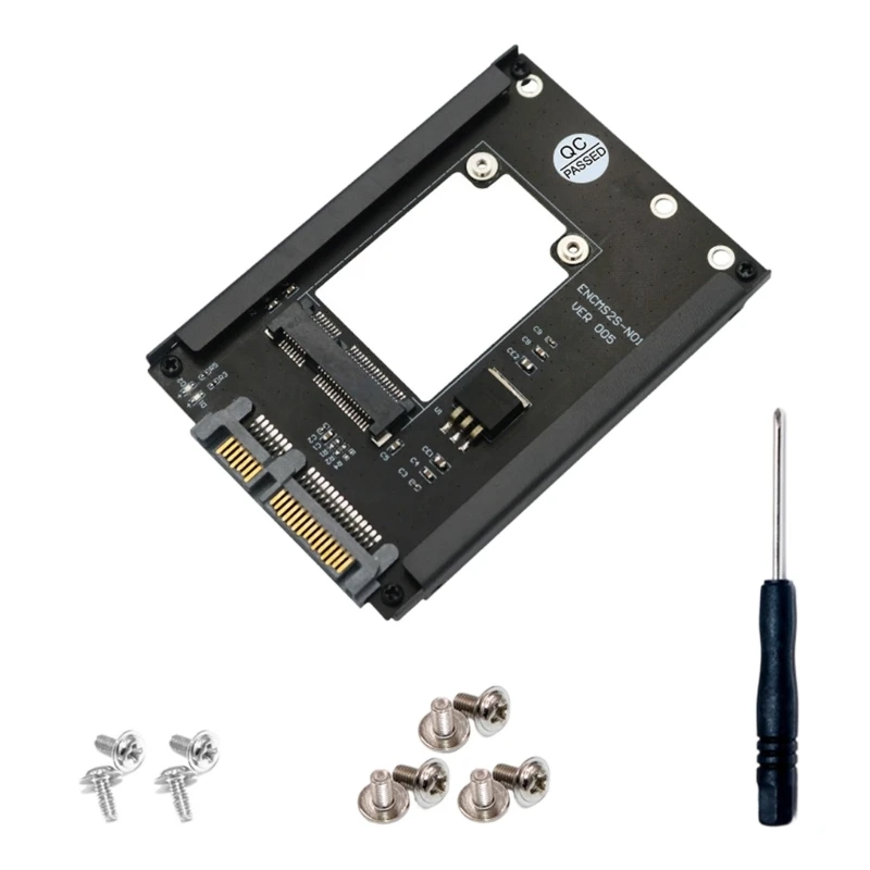 U55C MSATA to SATA3.0 Adapter mSATA Hard Drive To 2.5inch SATA3.0 6Gbps Adapter Card Board Replacement for Desktop Laptop