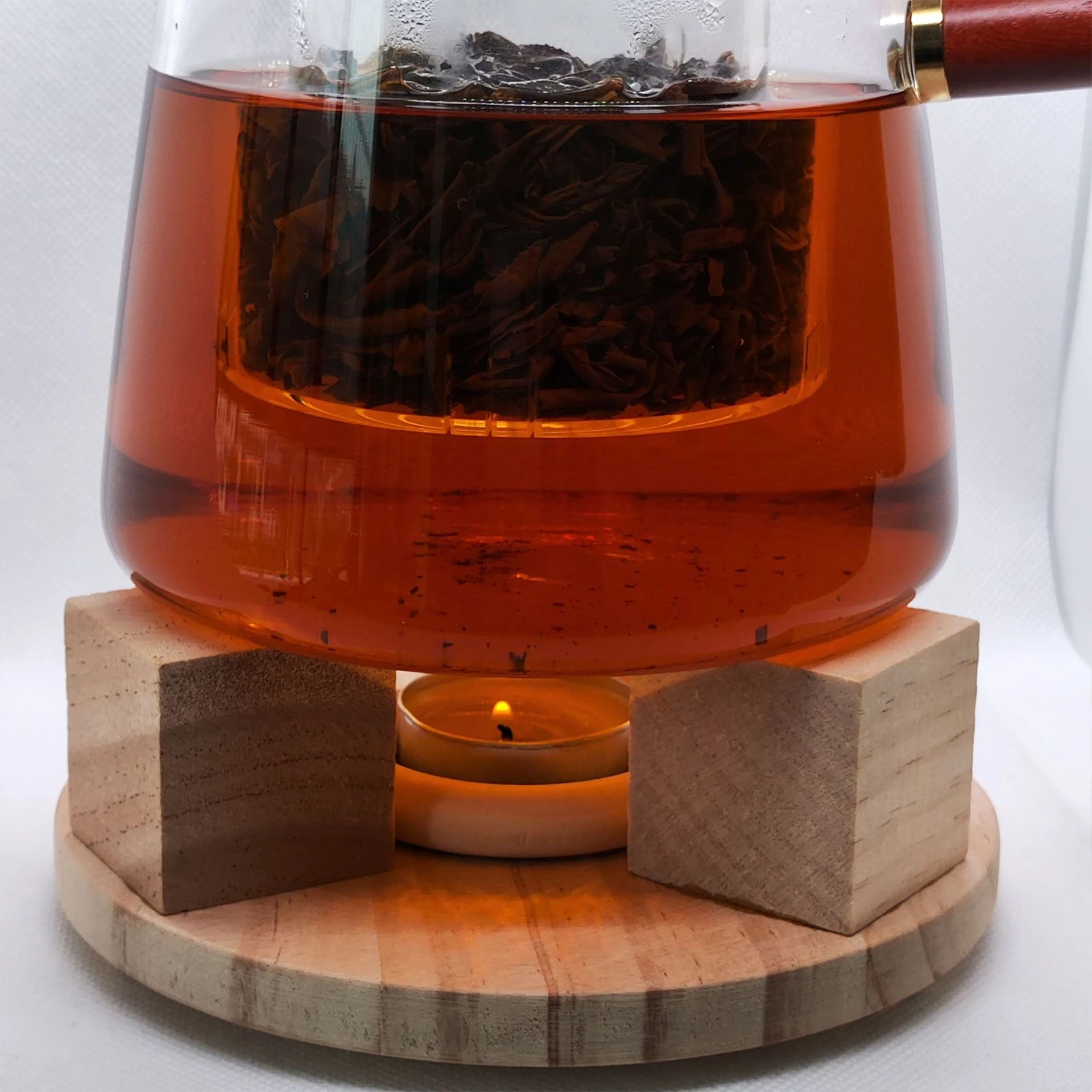 Candle Teapot Warmer Tea Heater Heating Base Portable Tea Pot Heating Base Candle Holder for Tea Cafe Milk Kitchen Accessories