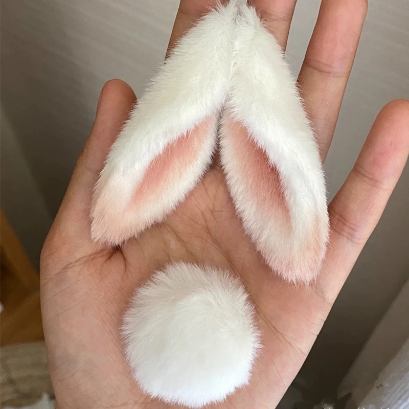 Handmade Cute Fox Cat Wolf Rabbit Bunny Mini Ear Hairhopp for 1/3 1/4 1/6 Size Simulation Beast Animals Cosplay Accessories