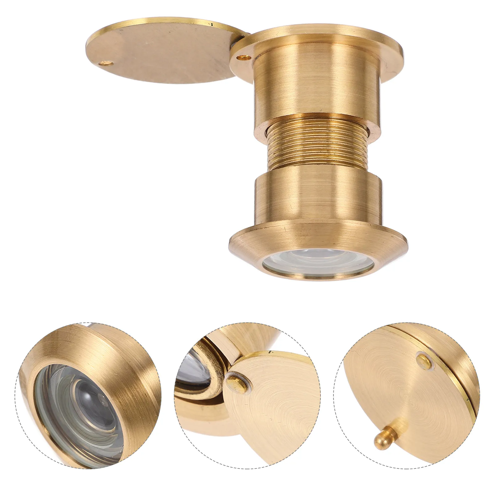 

Hd Cat Eye Door Viewer 40-55Mm Wide Angle Zinc Alloy Front Door Security Peephole With Protective Cover For Home Office Hotel