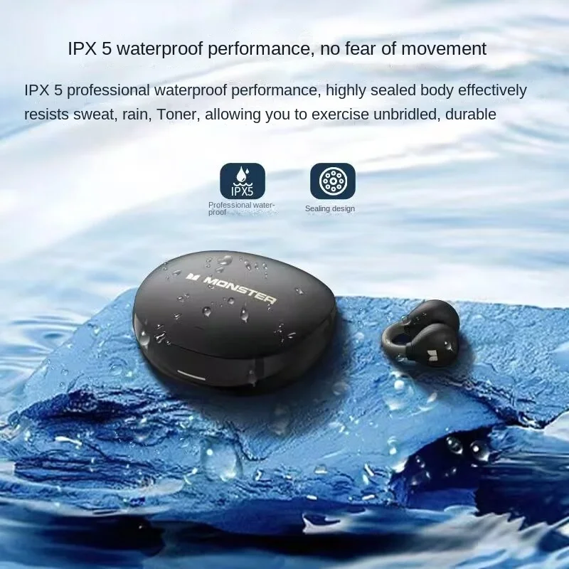 

Monster OPen AC500 Bluetooth Earbuds Wireless Conduction Sports Headphones Waterproof Noise-cancelling Earpbuds For iphone 13