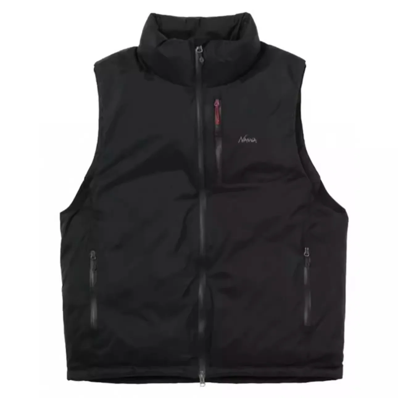 

Japanese Trendy Outdoor Waterproof and Tearproof Stand Up Collar Down Vest Loose Tank Top Warm for Men in Autumn and Winter
