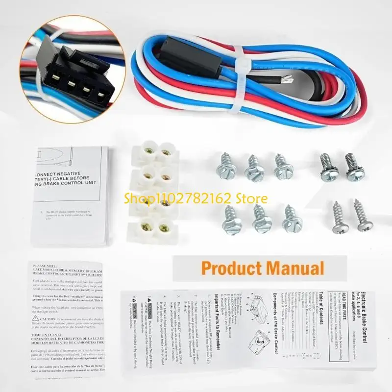 

547B Truck Brake Controller 90195 Trailer Brake Controller Box for P3 Replacement Brake Control Module Trailer Accessory