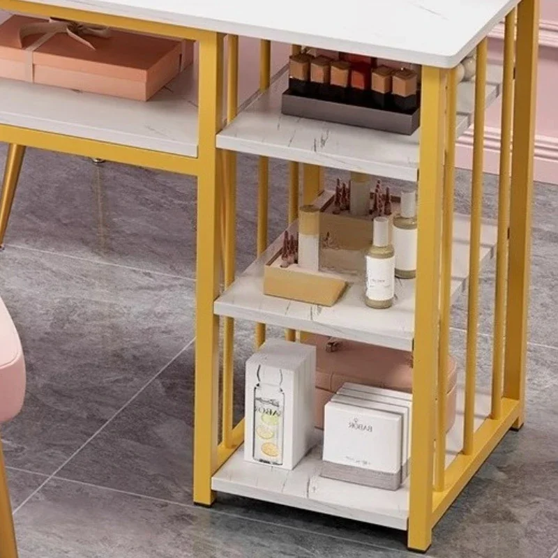 Biurko z szufladą Stół do manicure Krzesło do makijażu Pojedyncze krzesło Stół do manicure Recepcje Stoły do manicure Stół do paznokci Meble do domu