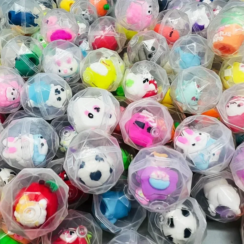 30 Pcs 32mm Transparent Eggshell Mixed Toy Kids Birthday Party Favor Pinata Gift Bag Filler Carnival Best Gift Reward 50 Pcs