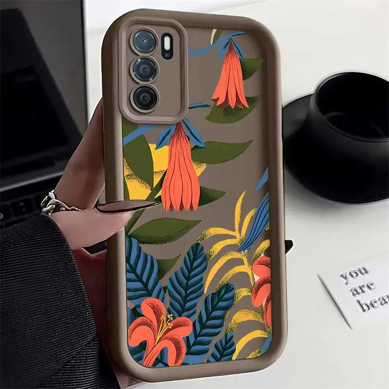 A54S Colorful Rainforest Sky Eye Ladder Phone Case For OPPO A54 A52 A38 A36 A35 A33 A32 A31 A18 A17 A16 A15 A12 A9 A8 A5S A1