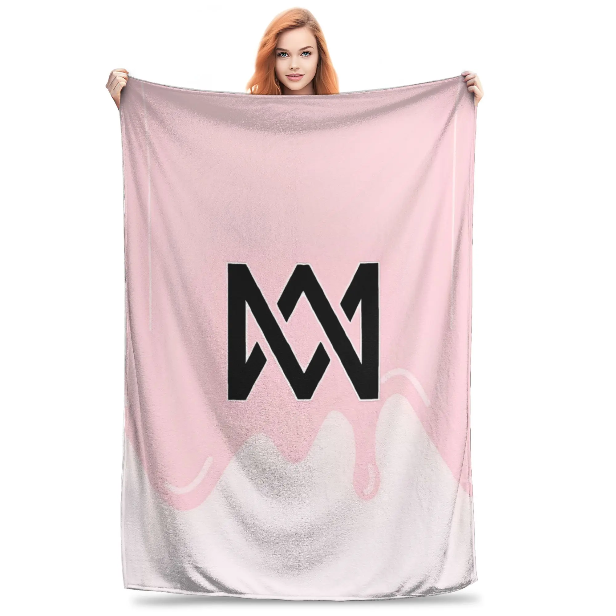 

Marcus And Martinus Music Fleece Throw Blankets Blanket for Sofa Office Lightweight Thin Bed Rug