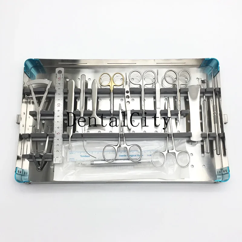 Zestaw chirurgiczny okulistyczny ze stali nierdzewnej, instrumenty kosmetyczne i plastyczne do oczu, zestaw narzędzi do powiek.