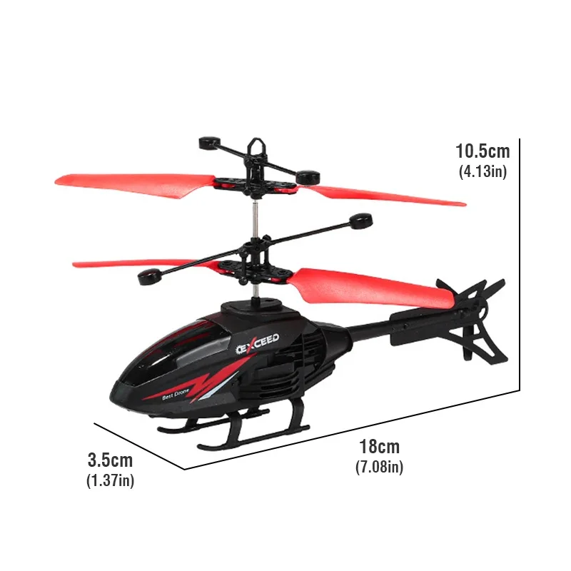 RC Induction Levitation Helicopter 2CH Sensing Gesture Remote Rontrol Floating Aircraft With Lights Kids Toys Boys Outdoor Game