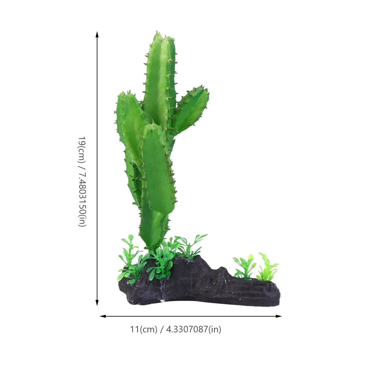 

Plastic Cactus Plant Underwater Decoration Swaying Leaves Stimulate Fish Easy to Bury Aquarium Plants Fish Tank Plant Decoration