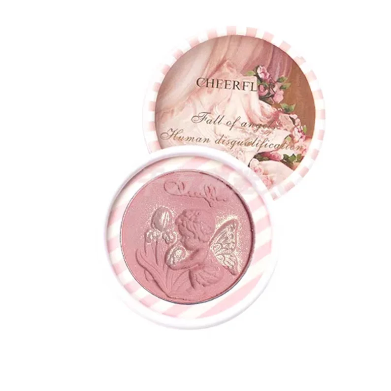 cheerflor Nude BlushAngel relief powder blusher pink shrink apricot Cosmetics