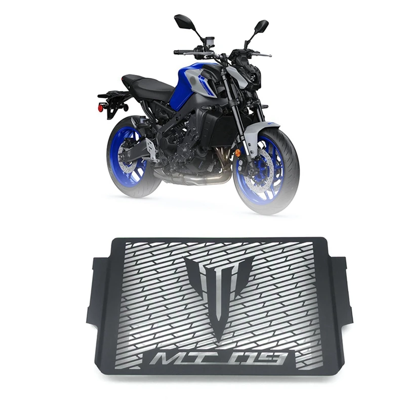 2X protezione del radiatore protezione della copertura della griglia del radiatore del motore per YAMAHA MT09 MT-09 2021 2022 nero