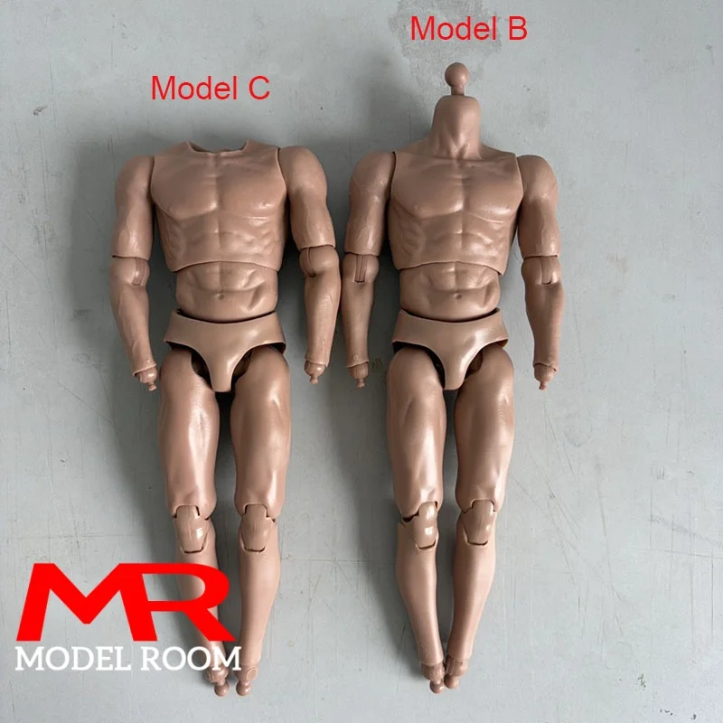 1/6 Male Normal Muscle Joint Body Wide Shoulders Strong Action Figure 12 inch Soldier Replacement Body for Collectible Toy