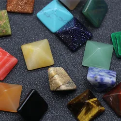 1Pcs Natural Pyramid Stone Blue sandstone Healing Stone Gemstone Quartz Crystal Green Aventurine Chakra Malachite Home Ornament