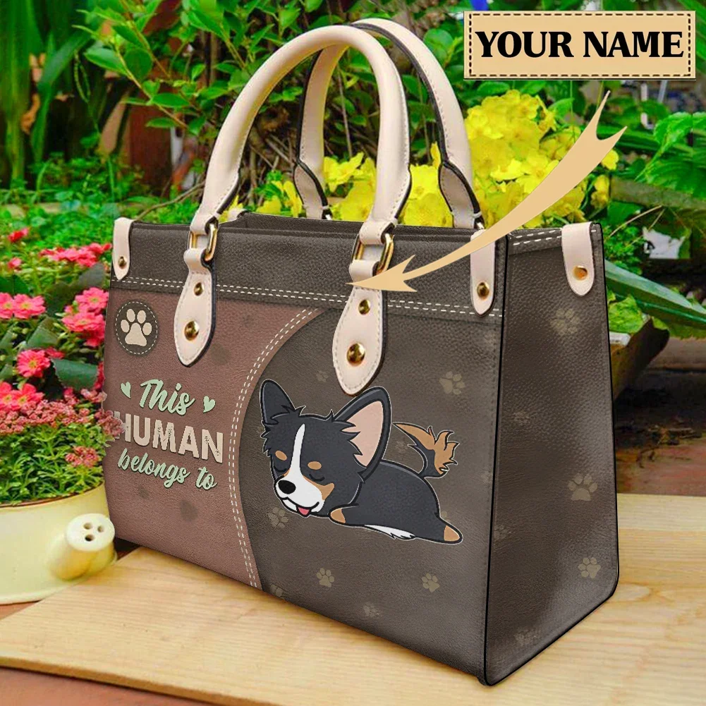 Women Handbags Shoulder Bags Shepherd Cross Body Bags for Ladies Dachshund Totes Leather Messenger Bags Woman Shiba Inu Bolsas