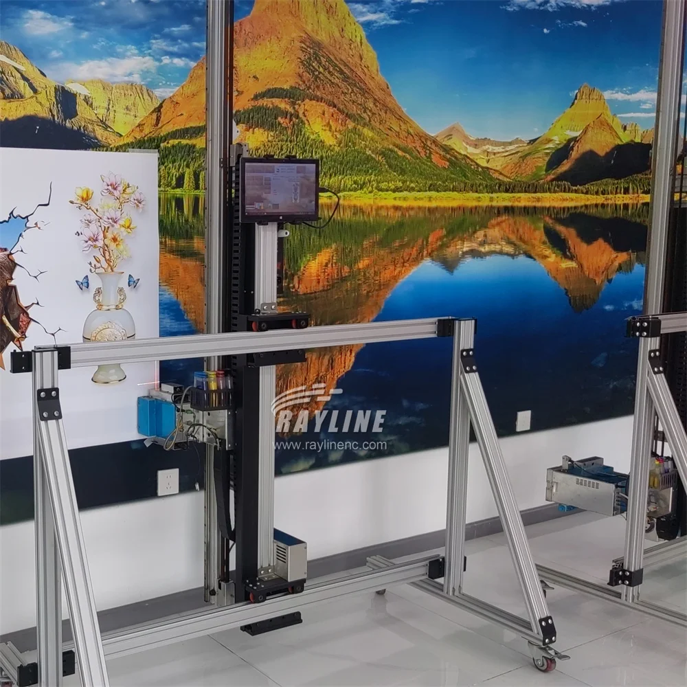 AI 4K 9600 ديسيبل متوحد الخواص HD طابعة حائط السيارات أضعاف سهلة التشغيل خلفية التلفزيون الإعلان الكتابة على الجدران آلة طباعة الجدار والأرضيات المنزلية #1