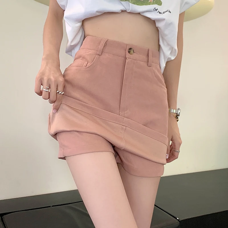 S-XL 3Soild colors woman summer skirts 2022 Korean Style High waist a line mini Skirt Slim Skirt womens (73055