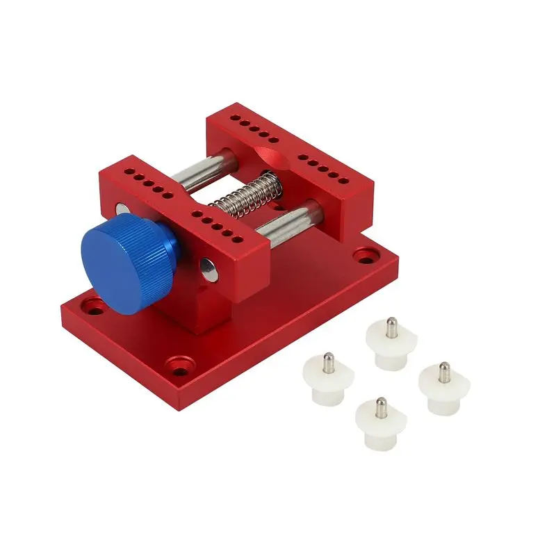 A53Q-2X Stainless Steel Large Case Vise With Base Watch Holder For Watch Repair Metal Enlarged Open Table Holder