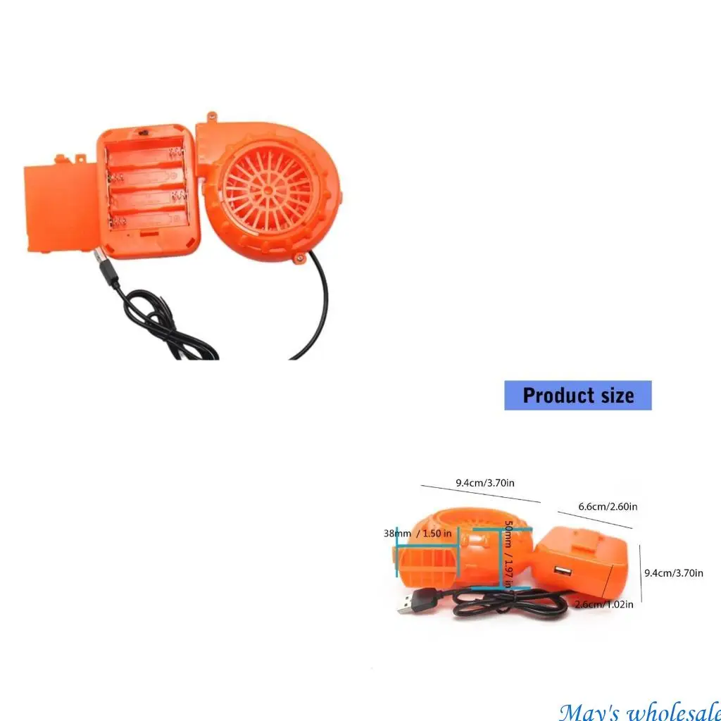 

Электрический мини-вентилятор, малошумный вентилятор с батарейным отсеком, USB-вентилятор 448A