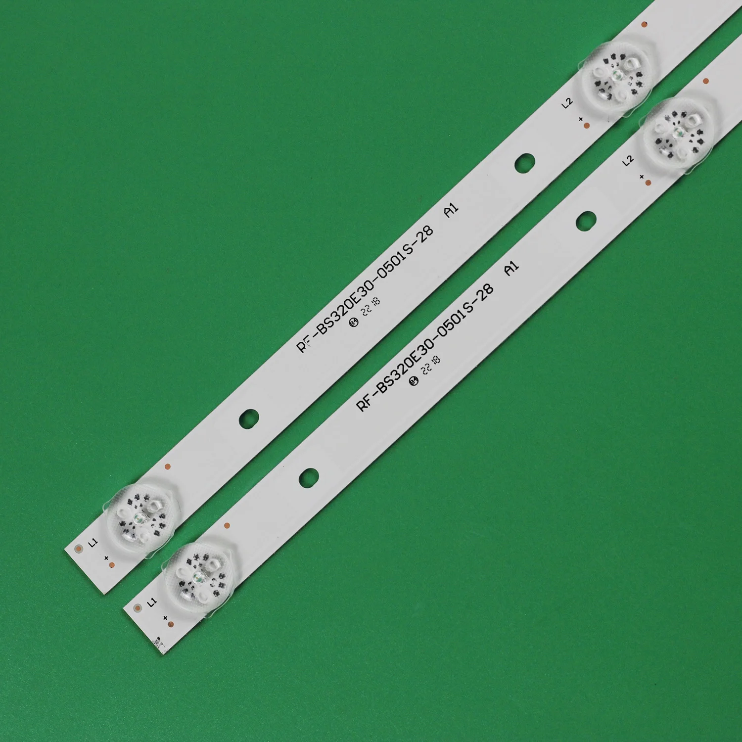 2Pcs/Set LED Backlight Strips RF-BS320E30-0501S-28 A1 32f1000 v320dj8-q01 LED32-ES5004 6V 5LEDs 552mm