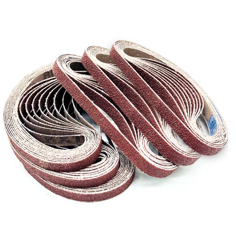 10PCS/lot Sanding Belts 520*20mm Abrasive Sanding Screen Band for Wood Soft Metal Grinding Polishing Tools P40 - P600