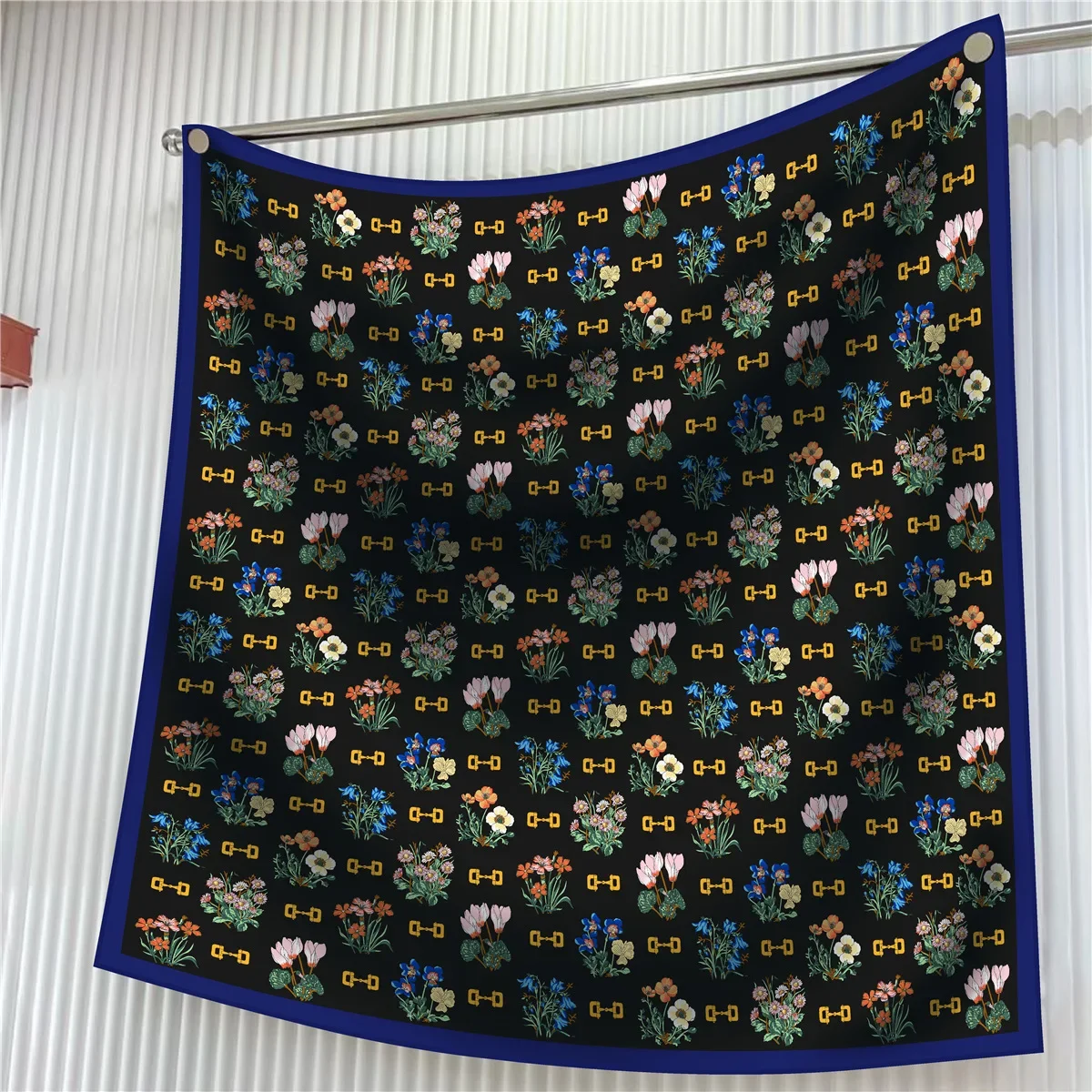 90*90cm Luxury Brand Silk Square Scarf Hijab Women Bandana Soft Scarves Neckerchief Ladies Hair Shawl Wrap Headband Korean