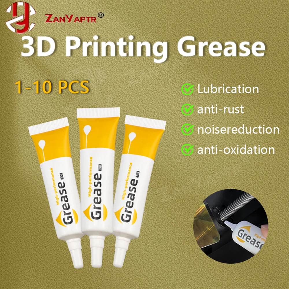 Смазка для шестерен 3D-принтера, уменьшает шум, хороший смазочный эффект, смазочное масло для Bambulab X1c P1S P1P
