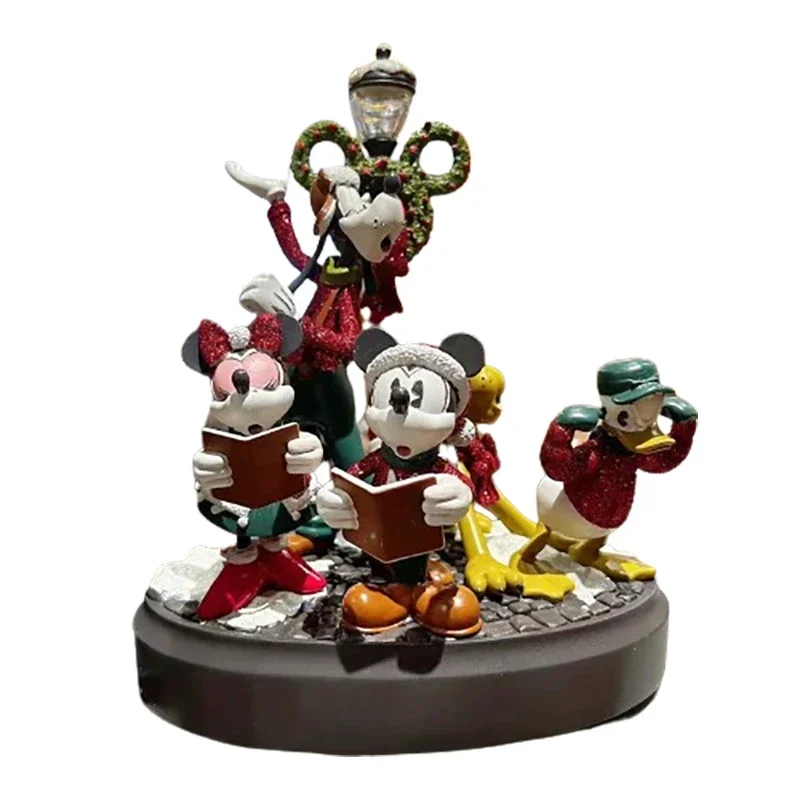 

Disney Decorative Lights Mickey Minnie Donald Duck Christmas Ornaments Figurine Gifts Collection Christmas Gift Display Items