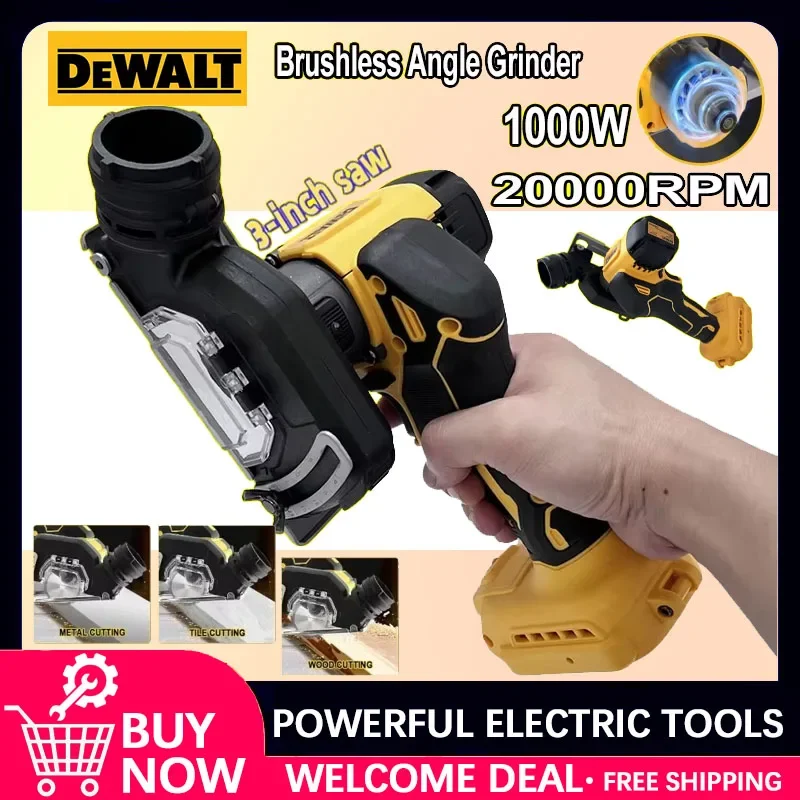 

Аккумуляторная мини-угловая шлифмашина Dewalt 3 дюйма, электрический отрезной инструмент, циркулярная пила для аккумуляторных электроинструментов 20В