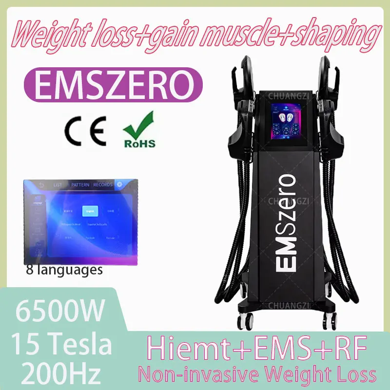 2024 New EMSZERO Muscle Stimulator RF Body Fat Burning Electromagnetic Muscle Massager Factory Direct Sales