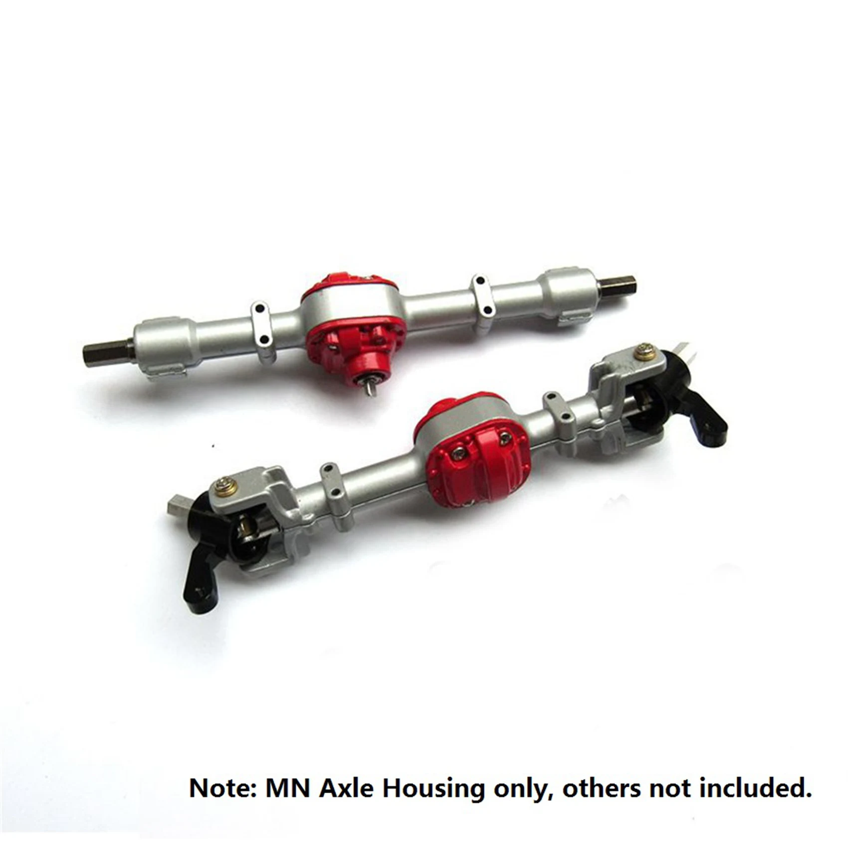 FBIL-5X Metal Front And Rear Bridge Axle Housing Case For MN D90 D91 MN99 MN99S 1/12 RC Car Upgrade Parts Accessories,Silver