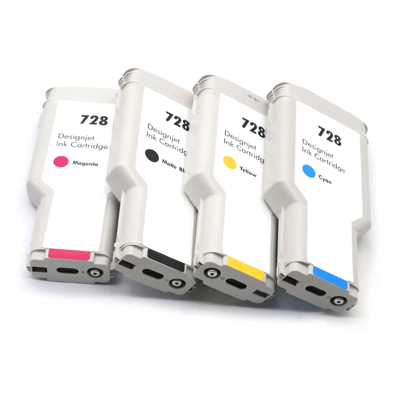 300ml 728 Ink Cartridge Compatible For HP Designjet HP 728 HP728 T730 T830 Inkjet Printer 4 Colors Plotter Large Format Printer