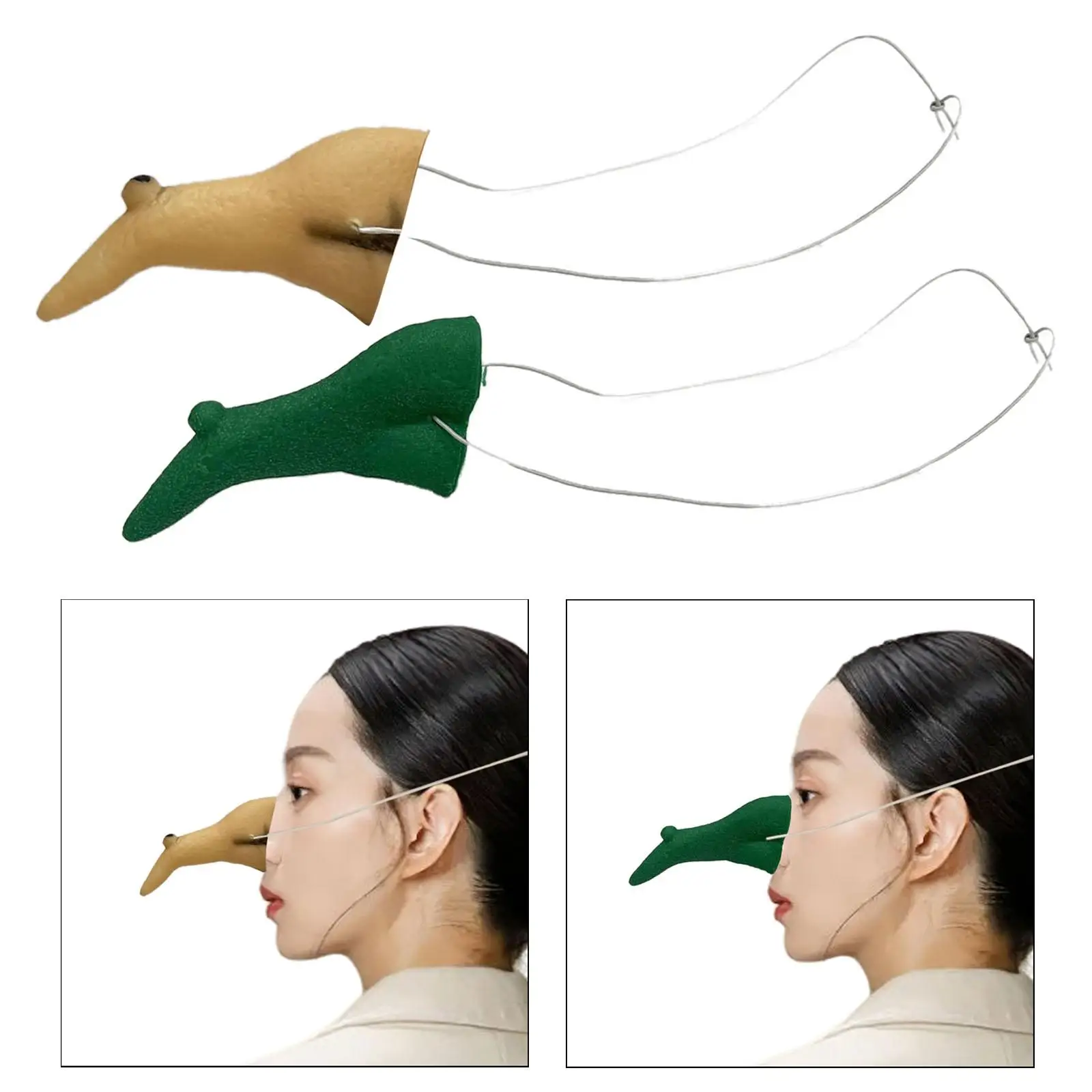 Nep heks neus lange neus kostuum accessoire prothetische neus boze heks kostuum