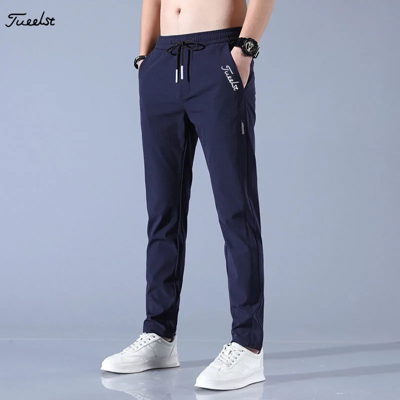 2024 Men\'s Golf Clothing Pants Polyamide Fabric Elasticity Quick Dry Men Golf Trousers Sweatpants Spring Korea Man\'s Golf Wear