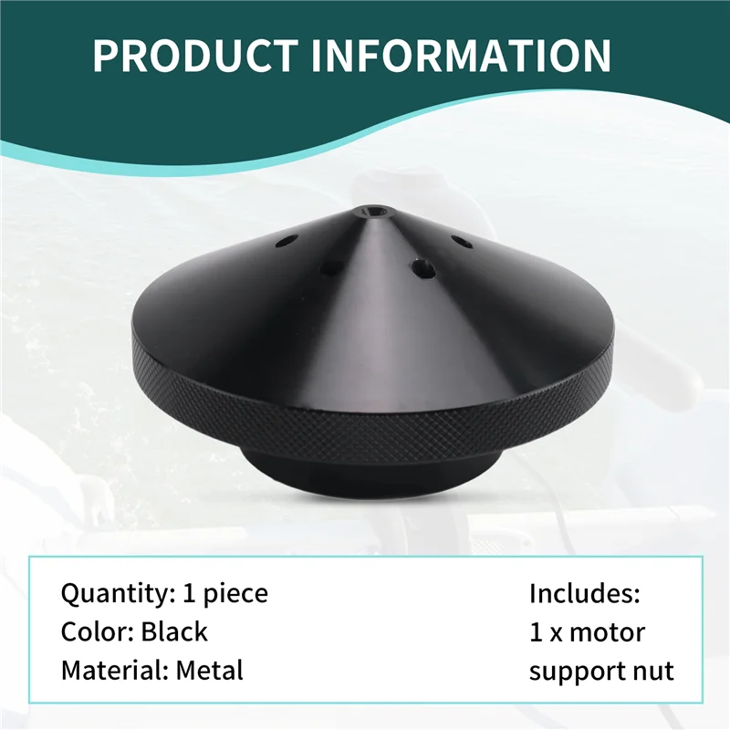 A10E-Eliminator Trolling Motor Prop Nut For Minnkota 35-70Lb Models (GFEL-MKS-BK-DP)