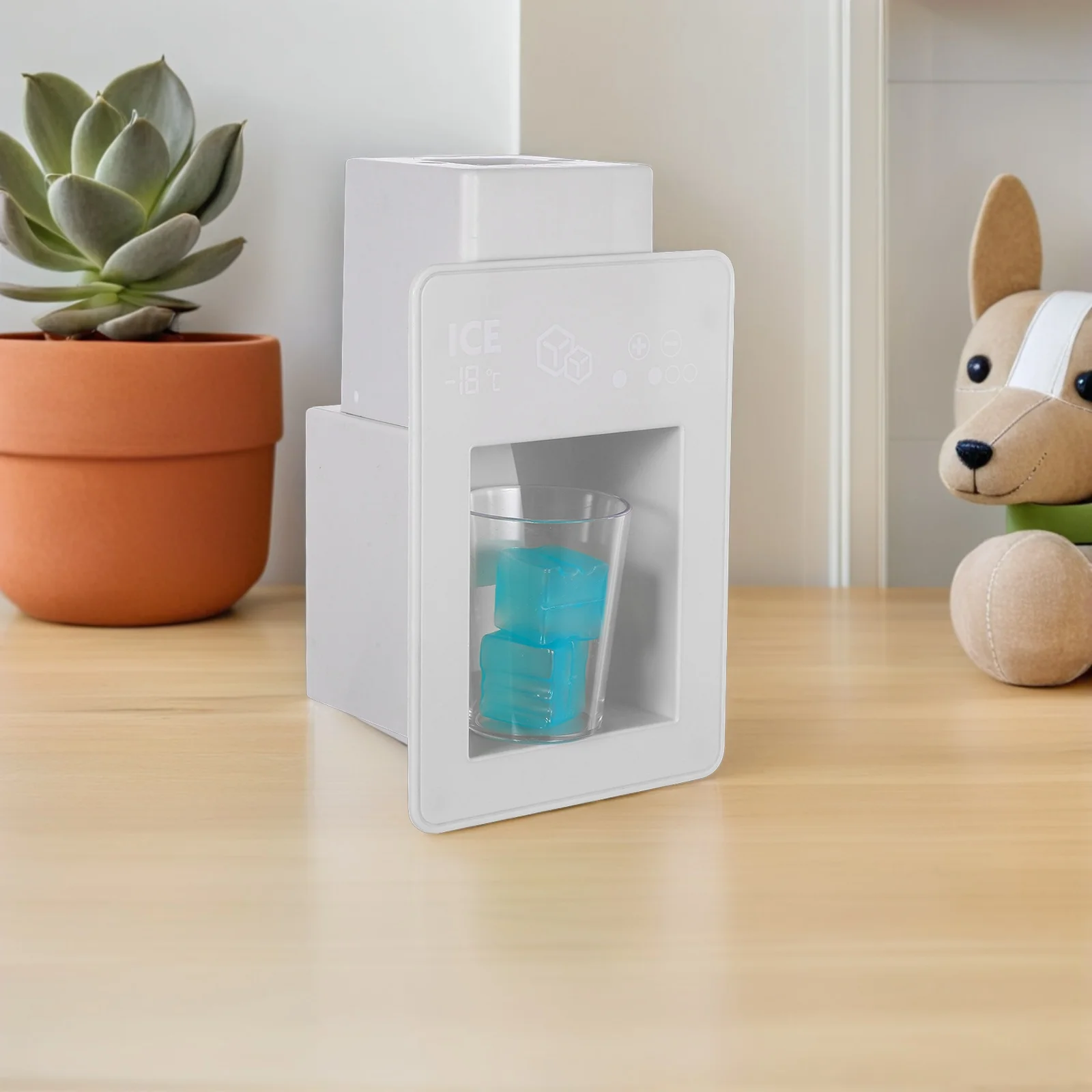 1 conjunto crianças cozinha playset realista fingir máquina de gelo mini aparelho com cubos de gelo artificiais interativo crianças cozinha jogar conjunto